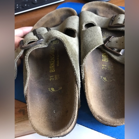 Kids Birkenstock sandals size 31 in suede leather - Picture 3 of 6